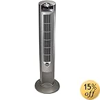 Lasko Wind Curve Fan with Fresh Air Ionizer, 42-Inch, Silver (2551)