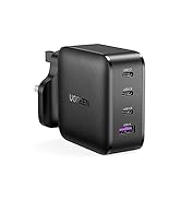 UGREEN 65W USB C Charger Plug 4 Port GaN Type C PD QC 3.0 Fast Wall Mains Adapter UK Compatible w...