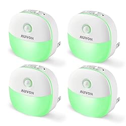 AUVON Plug-in LED Motion Sensor Night Light, Mini