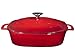Bruntmor Classic Enameled Cast Iron 3.8-Quart Square Covered Casserole with handle, Oven and Dishwasher Safe Multipurpose Dutch oven with lid, Enameled Red