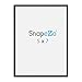 SnapeZo Photo Frame 5x7 Inches, Black 0.6 Inch Aluminum Profile, Front-Loading Snap Frame, Wall Mounting, Super-Slim Series