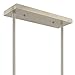 Light Society Avenue 3-Light Kitchen Island Pendant, Brushed Nickel, Vintage Modern Industrial Chandelier (LS-C174)