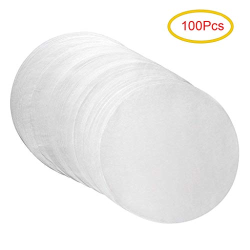Eraimp Non-Stick Hamburger Patty Paper Round Wax Paper for Burgers - Diameter 4.7‘’/ 11cm, 100 Pack