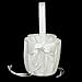 TOOGOO(R) Faux Pearl Flower Wedding Flower Girl Basket Bowknot Decor Ivory
