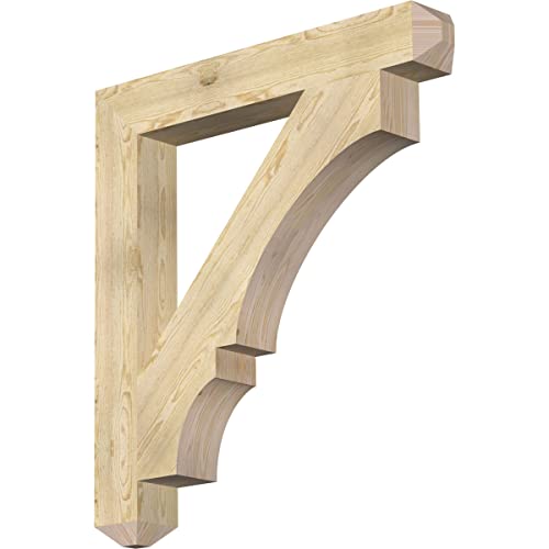 6"W x 44"D x 48"H Balboa Craftsman Rough Sawn Bracket, Douglas Fir