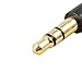 JacobsParts Spring Coiled 3.5mm Stereo Audio Aux Cable, Gold Plated (3 feet)
