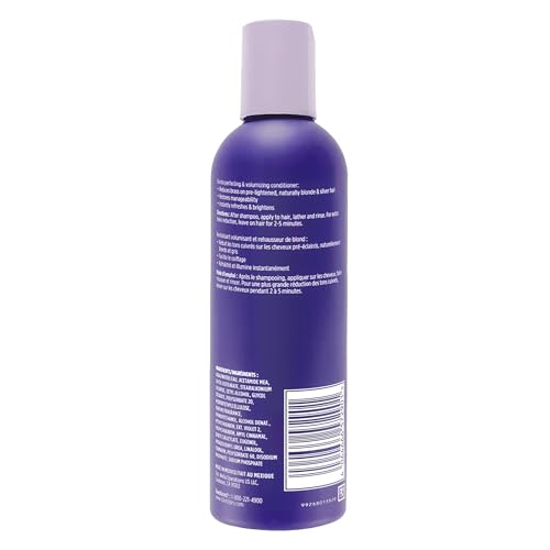 CLAIROL PROFESSIONAL SHIMMER LIGHTS PURPLE CONDITIONER, 8 FL. OZ NEUTRALIZES BRASS & YELLOW TONES FOR BLONDE, SILVER, GRAY & HIGHLIGHTED HAIR PACKAGING MAY VARY