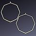 wowshow Geometric Hoop Earrings Hexagon Octagon Earrings Thin Gold Hoops