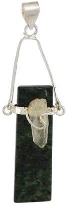 Seraphinite Slice w/ Crystal *