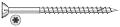 Simpson Strong Tie T10300WPB #10 x 3" Flat Head Hardwood Decking Screws 316 Stainless Steel - 1750 per Package