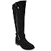 Rampage Women's Hansel Zipper and Buckle Knee-High Riding Boot