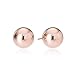 14k Rose Gold 7mm Ball Stud Earrings
