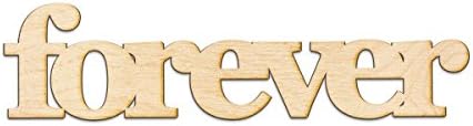 Forever Wood Sign Home Decor Gallery Wall Art Unfinished GIA 12" x 3"