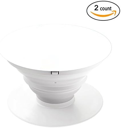 Ninth Expanding Stand and Grip for Smartphones and Tablets - Pure White (2 pcs)