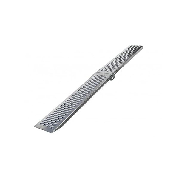 Laderampe Auffahrrampe Auffahrschiene 200KG Motorrad Rampe aufklappbar 200cm – Bild 5
