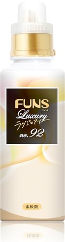 [FUNS公式] 洗濯柔軟剤 【 ファンス ラグジュアリー 柔軟剤 】 オーガニック 柔軟剤詰め替え （ほんのり香る） 部屋干し 大容量 (ホワイトローズムスクの香り) (本体600ml×1本)商品画像