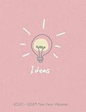 2020 - 2029 Ten Year Planner: 10 Year Monthly Calendar Organizer Planner Notebook Diary with Holiday by 