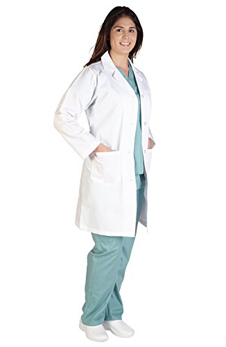 M&M SCRUBS Womens lab coat - Lab Coat (XXS, White)