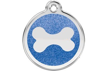 Red Dingo GLITTER Engraved Dog ID Pet Tag/Charm BEST PET TAGS Guaranteed Choose Size, color & style