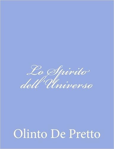 Lo Spirito Dell Universo Amazon Co Uk De Pretto Olinto 9781480270886 Books
