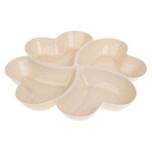 feichang 4 delen hartvorm plastic doos vruchtplaat serveervak creatieve platen snacks moeren dessert opbergdoos…