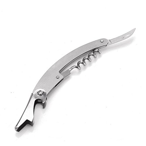 WXLAA Stainless Steel Cocktail Shaker Mixer Drink Bartender Martini Tools Bar Set Kit with Wood Stand 550ML