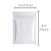 QQ Studio 100x Premium Smell Proof Food Safe Double-Sided Color Mylar Foil Flat Heat Sealable Sample QuickQlick Zipper Seal Bag 7.5x10cm (3x4