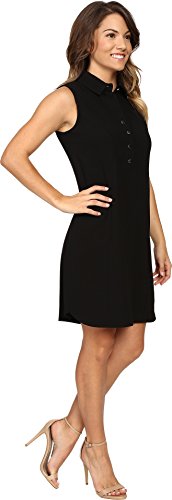 ASL Petite ผู้หญิง Petite Crepe Sleeveless ShirtDress เดรส แฟชั่นชุดทำงาน Tahari by