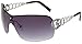 GUESS Women's 6509 Oversized Sunglasses,Gunmetal Frame/Gradient Dark Grey Lens,one size