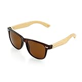 Oct 17 Wood Bamboo Wooden Vintage Sunglasses Eyewear for Mens Womens - Brown