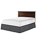 Nestl Pleated Bed Skirt, Easy Fit Bed Skirt, 14” Inch Tailored Drop Bed Skirt, Soft Double Brushed Premium Microfiber Ruffle Bed Skirt, Luxury Bedskirt, Hotel Bed Ruffle, King Bed Skirt Dark Gray