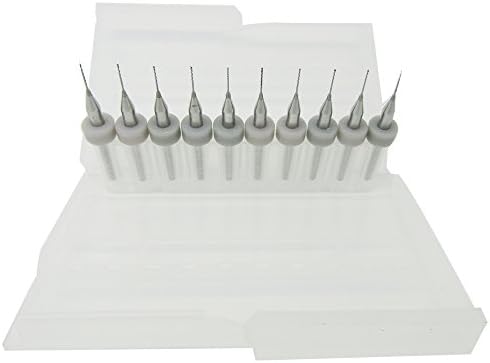 Orish 10Pcs 0.4mm Drill Bits for 3D MakerBot Printer Nozzle Cleaning Kit