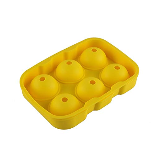 Ice Cream Tubs - 6 Holes Viskey Cocktail Big Ice Cube Tray M Ball Maker Silicone Mold Bar - Lids Freezer Reusable Tubs Girls Cream Disposable Cream Tubs Bath Bomb Screw Shape Mould Gown Victor