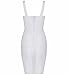 Bqueen Women's Spaghetti Strap Sexy Bodycon Bandage Dress BQ1636-1 (M, White)