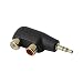 Audioquest - 3.5mm Mini-Plug-to-2-RCA Adapter (Hard) primary
