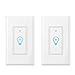 Smart Light Switch, Compatible With Amazon Alexa and Google Home, Remote Control Your Fixtures From Anywhere, Timing Function, Overload Protection, No Hub Required 2 pack