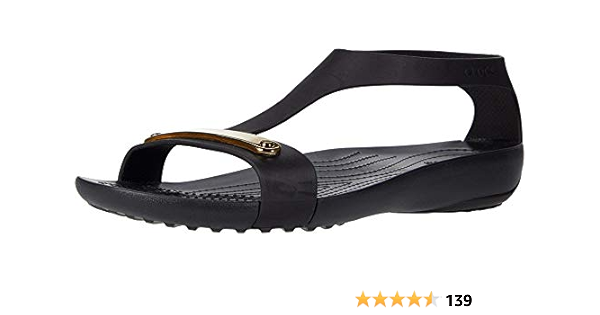 crocs serena metallic bar sandal