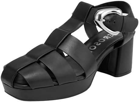 Amazon.com | Aerosoles Women's Zella Black 5 Medium | Heeled Sandals
