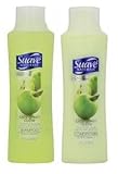 Suave 3 Pack Naturals Shampoo & Conditioner Set, Juicy Green Apple, 12 Ounce Each