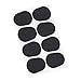 Pixnor Altotenor Sax Clarinet Mouthpiece Patches Pads Cushions, Black, 8 Pack