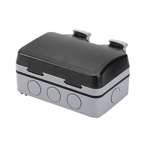 Außensteckdose Steckdose mit USB Anschluss,IP66 Wasserdicht Wandsteckdose Staubdicht Outdoor Wasserdichte Steckdose mit… – Bild 7