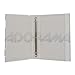 Adorama Archival Plastic Storage Binder Box with 3 'O'-Rings, Color: White