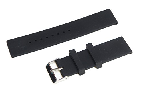 24mm Sports Silicone Watch Band Strap Pins Tool For Sony Smartwatch  SW2 (Black)