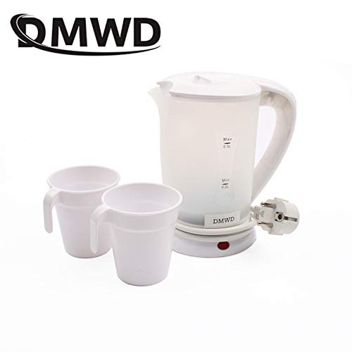 Click Here to See More Images DMWD Dual Voltage Traveling Electric Heating Kettles Travel Water Heater Mini Cup Portable Electric Kettle 0.5L (220V)