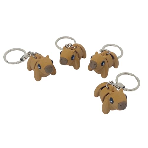 Capybara Fidget Keyring, Sensory Capybara Keychain, Stress Relief, Cute Capy bara Fidget, Flexible Key ring, ADHD