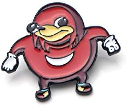 FCTHB P2594 Dongmanli Ugandan Knuckles Meme Metal Enamel Pins and Brooches for Women Men Lapel pin Backpack Badge Gifts
