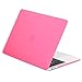 TOP CASE - 2017 & 2016 Macbook Pro 15 Case 2 in 1 Bundle, Rubberized Hard Case Cover + Matching Color Keyboard Cover for MacBook Pro 15-inch A1707 with Touch Bar ( Release 2017 & 2016 ) - Hot Pink
