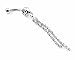 316L Surgical Steel 14 Guage Crystal Long Tassel Dangle Navel Belly Ring Bar 70mm Cute