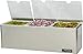 San Jamar B6183INL EZ-Chill Stainless Steel Condiment Center with Individual Notched Lid, 18