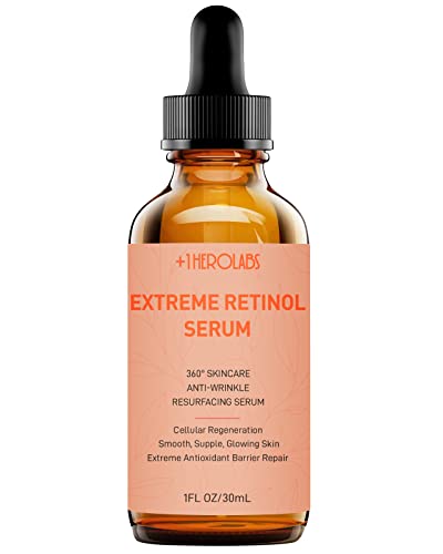 Retinol Serum for Face, B5 Herbal Resurfacing Retinol Serum with Vitamin C, Vitamin E, Hyaluronic Acid, Serum for Anti-Aging, Wrinkle Smoothing, Dark Spot Corrector, Brighten Dullness